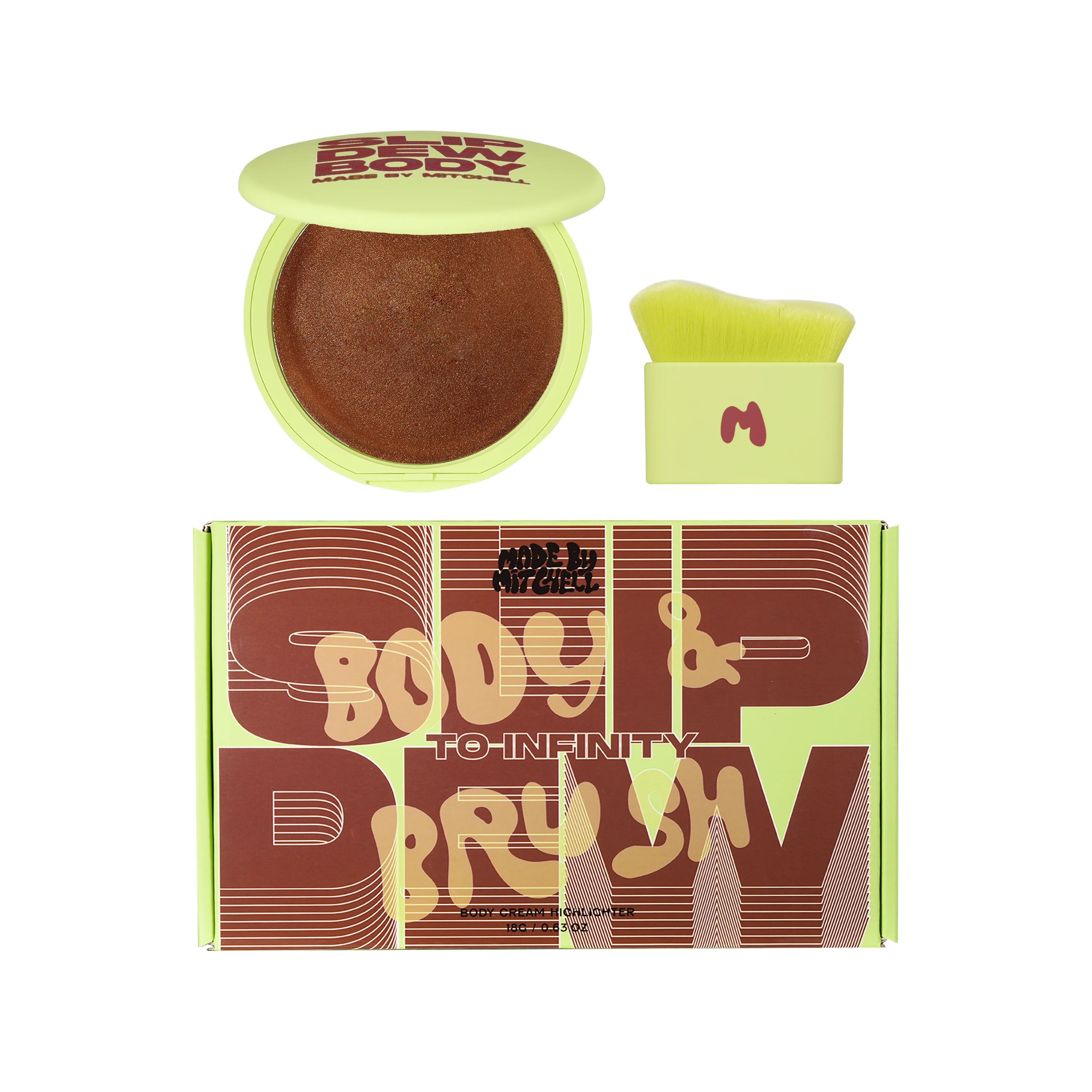 Slip Dew Body Cream Highlighter With Free Body Brush - Image 9